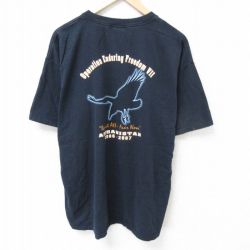 XL★古着 半袖 ビンテージ Tシャツ メンズ 00年代 00s 島 大きいサイズ コットン クルーネック 黒 ブラック 25jun11 中古