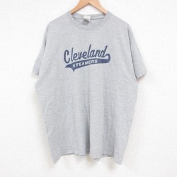 XL★古着 フルーツオブザルーム 半袖 ビンテージ Tシャツ メンズ 00年代 00s クリーブランド 大きいサイズ クルーネック グレー 霜降り 25jun11 中古