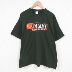 00s 半袖Tシャツ マイアミハリケーンズ グリーン XL | 古着