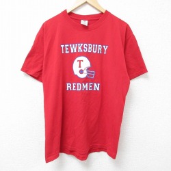 L★古着 ジャージーズ 半袖 ビンテージ Tシャツ メンズ 00年代 00s レッドマン クルーネック 赤 レッド 25jun11 中古