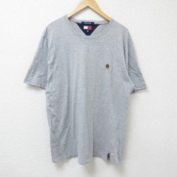 トミーヒルフィガー 90s 半袖Tシャツ ワンポイントロゴ グレー XL | 古着