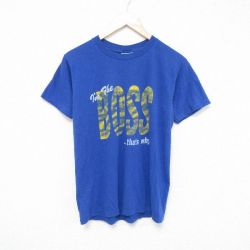 Wear Guard 80s 半袖Tシャツ BOSS ブルー M | 古着