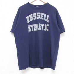 ラッセル 00s 半袖Tシャツ ネイビー XL | 古着