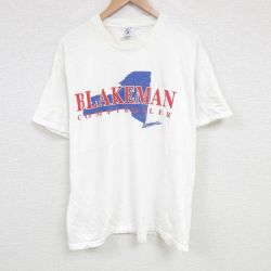 【20%OFF】XL★古着 半袖 ビンテージ Tシャツ メンズ 00年代 00s BLAKEMAN 大きいサイズ コットン クルーネック 白 ホワイト 25jun20 中古