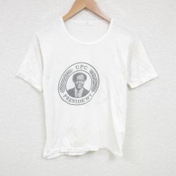 S★古着 半袖 ビンテージ Tシャツ メンズ 70年代 70s Jimmy Akena 大統領 クルーネック 白 ホワイト 25jun20 中古