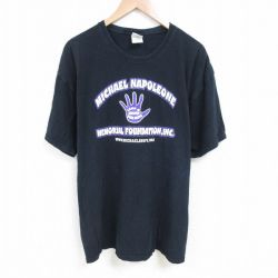 00s 半袖Tシャツ 手 ブラック XL | 古着