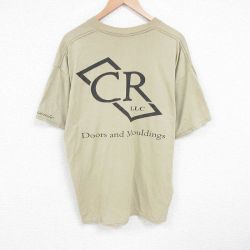 00s 半袖Tシャツ CR ベージュ XL | 古着