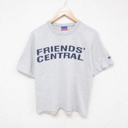 M★古着 チャンピオン champion 半袖 ビンテージ Tシャツ メンズ 00年代 00s セントラル クルーネック グレー 霜降り 25jun23 中古