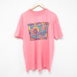 ヘインズ 80s 半袖Tシャツ 貝 ピンク L | 古着