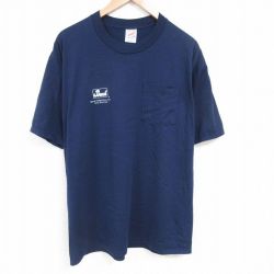 ジャージーズ 90s 半袖Tシャツ Bush ネイビー XL | 古着