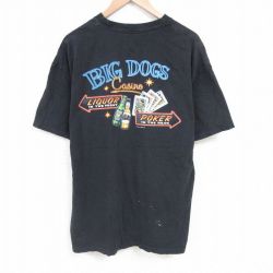 ビッグドッグス 00s 半袖Tシャツ カジノ ブラック XL | 古着