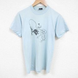 M★古着 スクリーンスターズ 半袖 ビンテージ Tシャツ メンズ 80年代 80s 牛 クルーネック USA製 薄紺 ネイビー 25jun23 中古