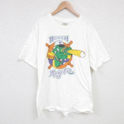 All Sports 90s 半袖Tシャツ ワニ ホワイト XL | 古着