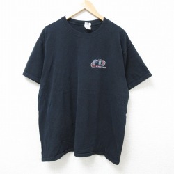 XL★古着 半袖 ビンテージ Tシャツ メンズ 00年代 00s フロリダ コットン クルーネック 黒 ブラック 25jul05 中古