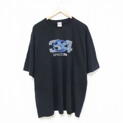 スペース34 00s 半袖Tシャツ ブラック XL | 古着
