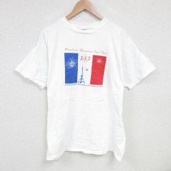 フルーツオブザルーム 00s 半袖Tシャツ エッフェル塔 ホワイト XL | 古着