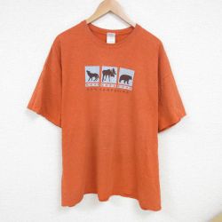 XL★古着 半袖 ビンテージ Tシャツ メンズ 00年代 00s ニューハンプシャー 大きいサイズ クルーネック オレンジ 霜降り 25jun30 中古