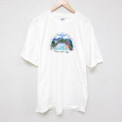 XL★古着 半袖 ビンテージ Tシャツ メンズ 00年代 00s Fairport 大きいサイズ コットン クルーネック 白 ホワイト 25jul01 中古
