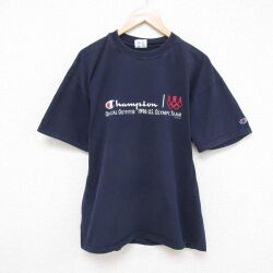 【50%OFF】チャンピオン 00s 半袖Tシャツ USAオリンピックチーム ネイビー XL | 古着