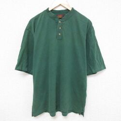 FADED GLORY 00s 半袖ヘンリーネックTシャツ グリーン XL | 古着