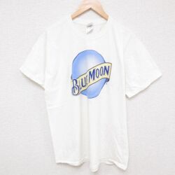 XL★古着 フルーツオブザルーム 半袖 ビンテージ Tシャツ メンズ 00年代 00s ブルームーン　コットン クルーネック 白 ホワイト 25jul01 中古