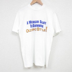 ヘインズ 80s 半袖Tシャツ ミシガン ホワイト M | 古着