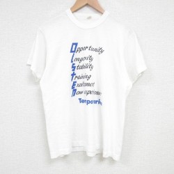 M★古着 スクリーンスターズ 半袖 ビンテージ Tシャツ メンズ 80年代 80s メッセージ クルーネック USA製 白 ホワイト 25jul04 中古