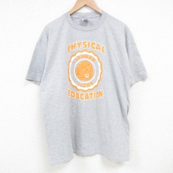 L★古着 ジャージーズ 半袖 ビンテージ Tシャツ メンズ 00年代 00s ライオンズ クルーネック グレー 霜降り 25jul03 中古