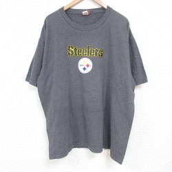 【50%OFF】NFL ピッツバーグスティーラーズ 00s 半袖Tシャツ グレー XL | 古着