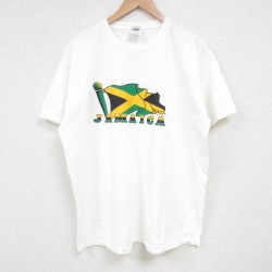 【50%OFF】XL★古着 フルーツオブザルーム 半袖 ビンテージ Tシャツ メンズ 00年代 00s ジャマイカ コットン クルーネック 白 ホワイト 25jul03 中古
