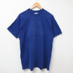 L★古着 半袖 ビンテージ Tシャツ メンズ 90年代 90s 鳥 コットン クルーネック USA製 青 ブルー 25jul07 中古