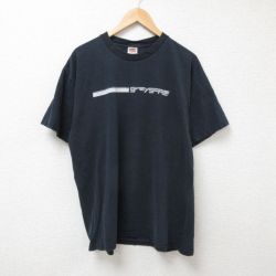 XL★古着 フルーツオブザルーム 半袖 ビンテージ Tシャツ メンズ 00年代 00s グレースケール 大きいサイズ コットン クルーネック 黒 ブラック 25jul07 中古