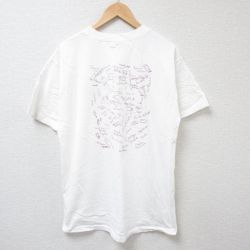 フルーツオブザルーム L★古着 半袖 ビンテージ Tシャツ メンズ 00年代 00s 鳥 コットン クルーネック 白 ホワイト 25jul07 中古