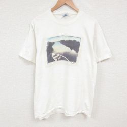 XL★古着 ヘインズ Hanes 半袖 ビンテージ Tシャツ メンズ 00年代 00s 川 コットン クルーネック 白 ホワイト 25jul09 中古