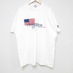 XL★古着 スピード 半袖 ビンテージ Tシャツ メンズ 90年代 90s アメリカ コットン クルーネック 白 ホワイト 25jul10 中古