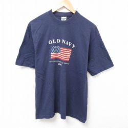 00s 半袖Tシャツ 星条旗 ネイビー L | 古着