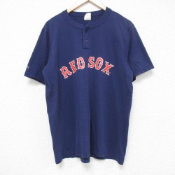 マジェスティック 90s 半袖Tシャツ ボストンレッドソックス ネイビー L | 古着