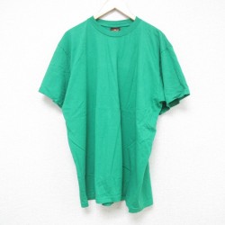 XL★古着 アリゾナジーンズ 半袖 ビンテージ Tシャツ メンズ 90年代 90s 無地 大きいサイズ コットン クルーネック USA製 緑 グリーン 25jul11 中古