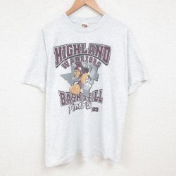 フルーツオブザルーム 00s 半袖Tシャツ 騎士 グレー XL | 古着