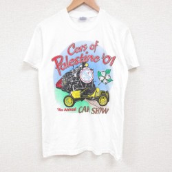 S★古着 ヘインズ Hanes 半袖 ビンテージ Tシャツ メンズ 00年代 00s カーショー クルーネック 白 ホワイト 25jul19 中古