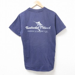 ヘインズ 80s 半袖Tシャツ 魚 ネイビー M | 古着
