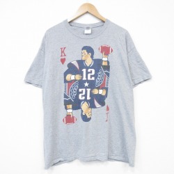 00s 半袖Tシャツ アメフト グレー XL | 古着