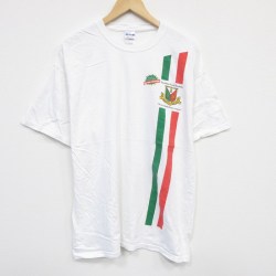 XL★古着 半袖 ビンテージ Tシャツ メンズ 00年代 00s イタリア コットン クルーネック 白 ホワイト 25aug07 中古
