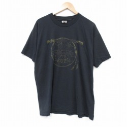 XL★古着 フルーツオブザルーム 半袖 ビンテージ Tシャツ メンズ 00年代 00s FOLLOW クルーネック 黒 ブラック 25aug07 中古