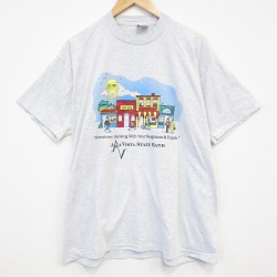 XL★古着 フルーツオブザルーム 半袖 ビンテージ Tシャツ メンズ 90年代 90s ALTA 大きいサイズ クルーネック USA製 薄グレー 霜降り 25aug07 中古