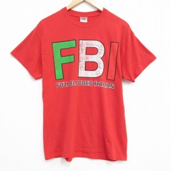 00s 半袖Tシャツ FBI レッド M | 古着
