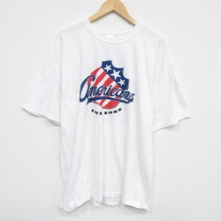 【50%OFF】XL★古着 半袖 ビンテージ Tシャツ メンズ 00年代 00s アメリカン コットン クルーネック 白 ホワイト 25aug08 中古