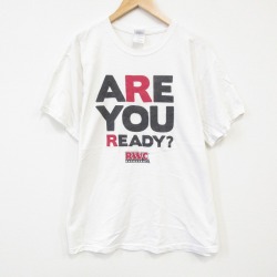 【20%OFF】L★古着 半袖 ビンテージ Tシャツ メンズ 00年代 00s ARE コットン クルーネック 白 ホワイト 25aug08 中古