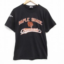 【50%OFF】M★古着 ヘインズ Hanes 半袖 ビンテージ Tシャツ トラ メンズ 00年代 00s クルーネック 黒 ブラック 25aug08 中古