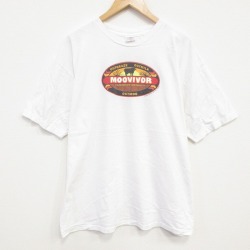 00s 半袖Tシャツ MOOVIVOR ホワイト XL | 古着